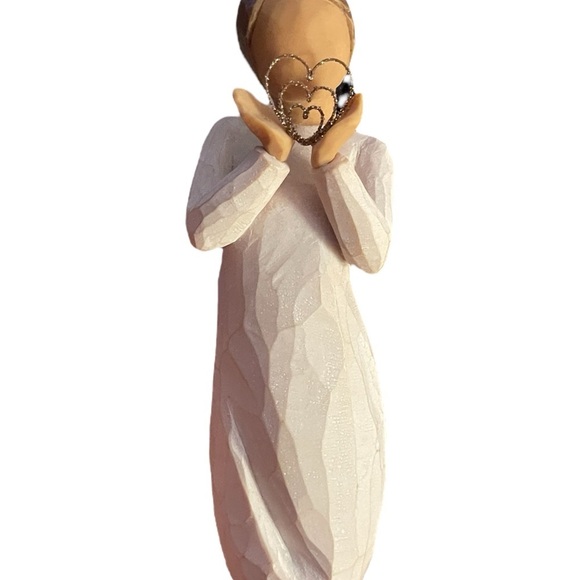 Willow Tree Lots of Love Figurine Glitter Wire Heart Sculpture Susan Lord 2014 - Picture 8 of 9